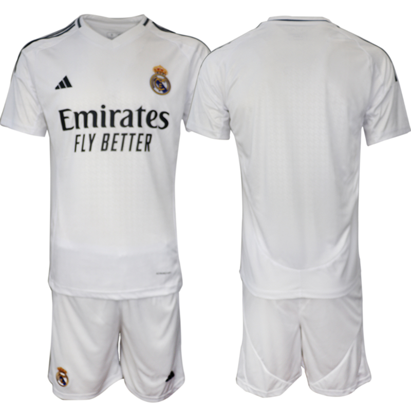 Men 2024-2025 Club Real Madrid home White blank Soccer Jersey->real madrid jersey->Soccer Club Jersey